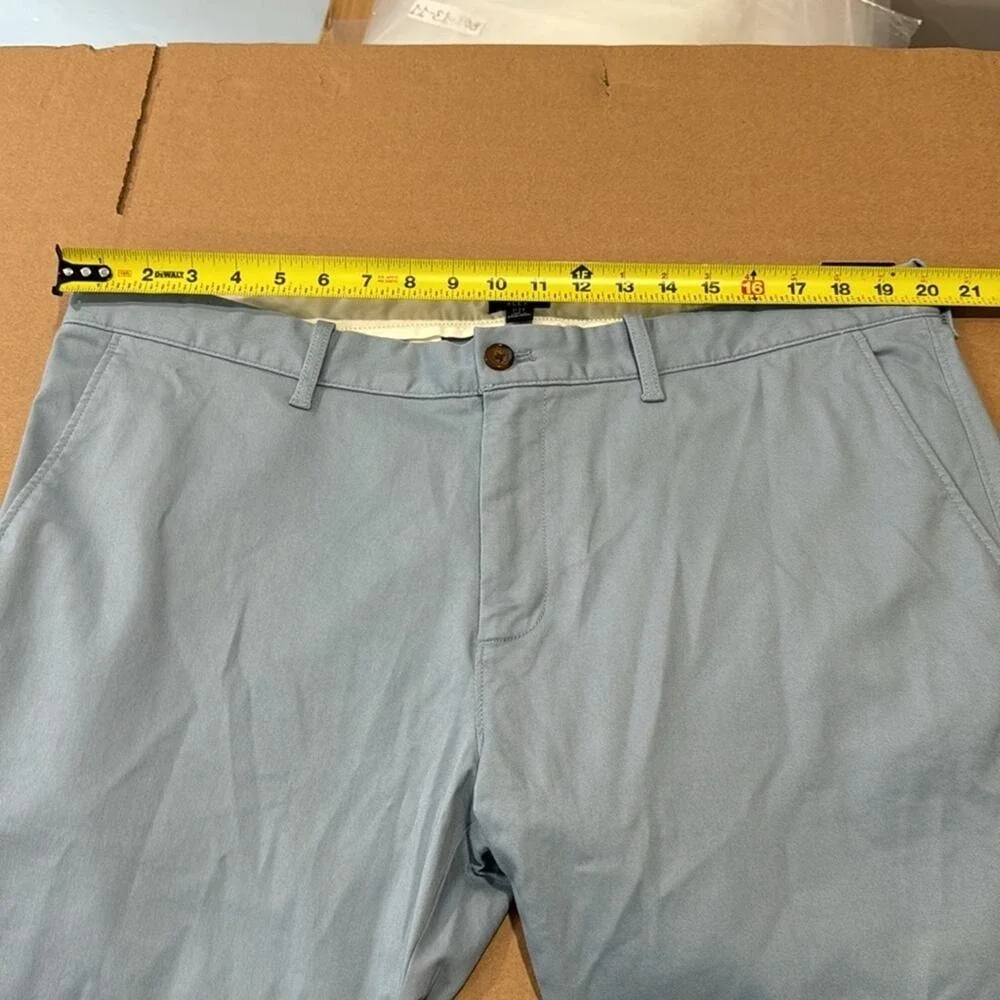 NWT J. Crew Men's 38x32 Straight-fit flex Chino Pant‎ Blue H3167 Casual Office